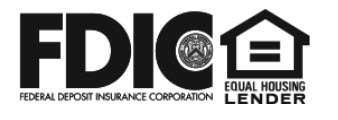 Federal Deposit Insurance Corporation Logo Equal Housing Lender Logo