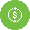 Green dollar sign icon