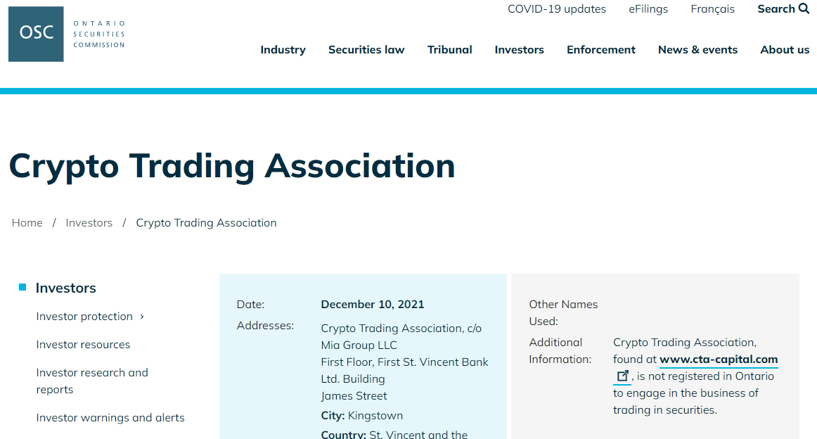 crypto trade associations